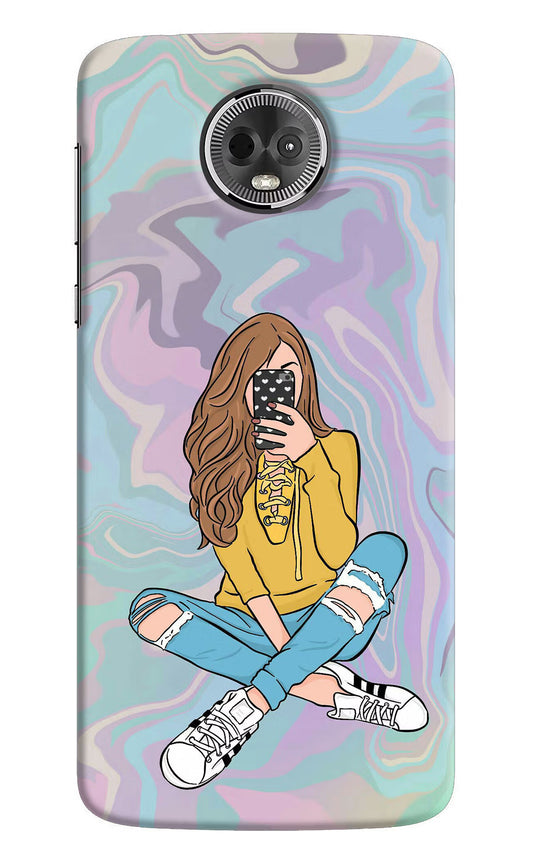 Selfie Girl Moto E5 Plus Hard Case Back Cover by Casekaro