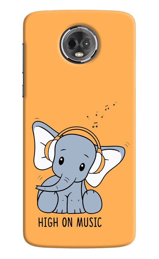 High On Music Moto E5 Plus Hard Case Back Cover by Casekaro