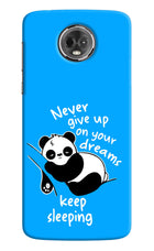 Keep Sleeping Moto E5 Plus Hard Case Back Cover by Casekaro