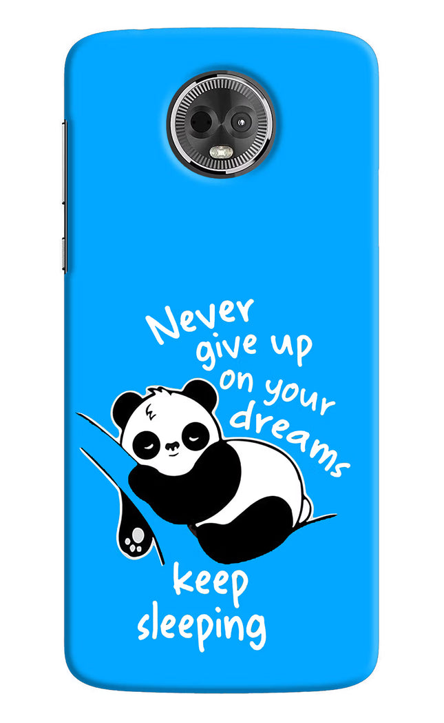 Keep Sleeping Moto E5 Plus Hard Case Back Cover by Casekaro