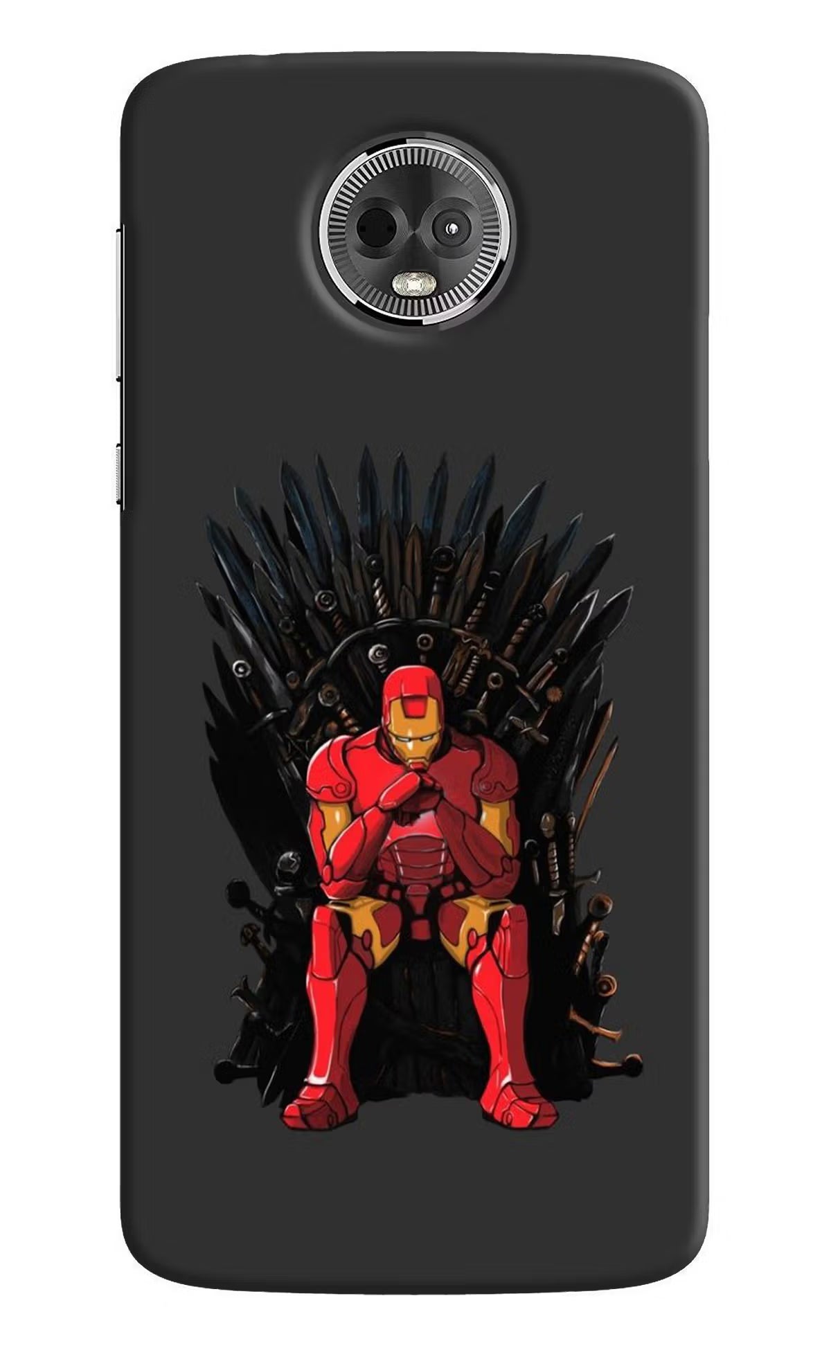 Ironman Throne Moto E5 Plus Hard Case Back Cover by Casekaro