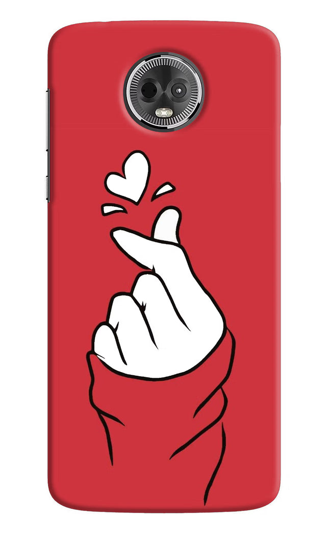Korean Love Sign Moto E5 Plus Hard Case Back Cover by Casekaro