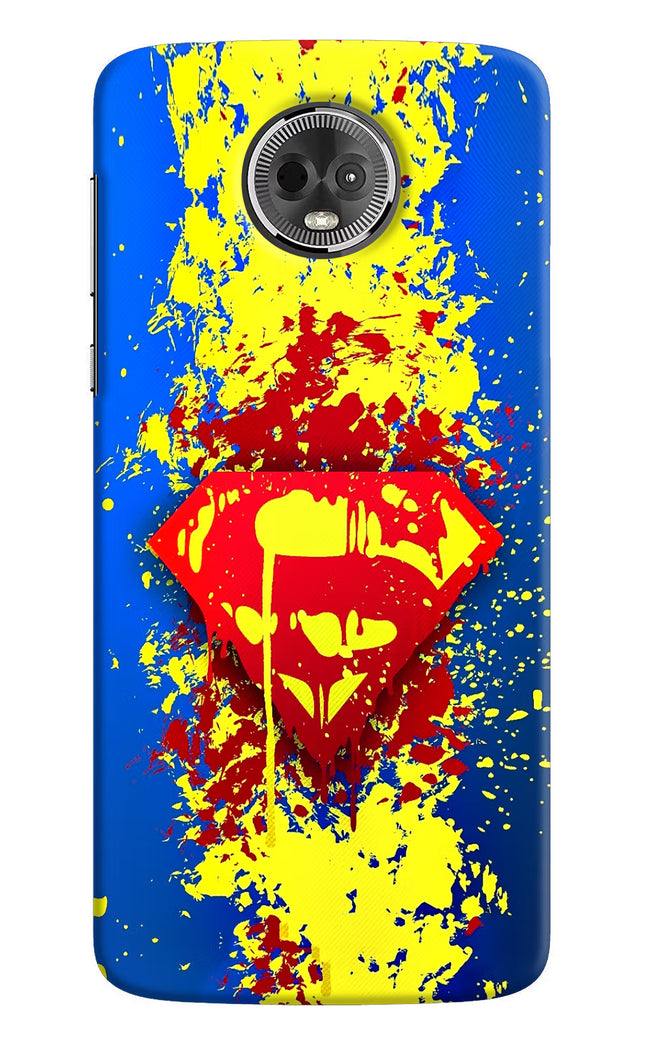 Superman logo Moto E5 Plus Hard Case Back Cover by Casekaro