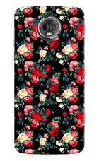 Rose Pattern Moto E5 Plus Hard Case Back Cover by Casekaro