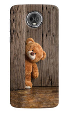 Teddy Wooden Moto E5 Plus Hard Case Back Cover by Casekaro