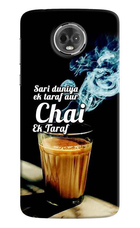 Chai Ek Taraf Quote Moto E5 Plus Hard Case Back Cover by Casekaro