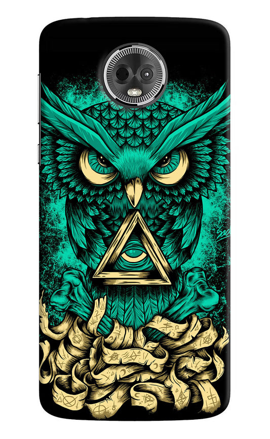 Green Owl Moto E5 Plus Hard Case Back Cover by Casekaro