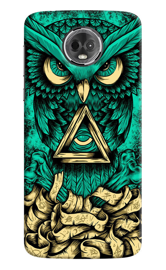 Green Owl Moto E5 Plus Hard Case Back Cover by Casekaro