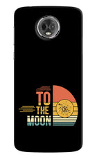 To the Moon Moto E5 Plus Hard Case Back Cover by Casekaro