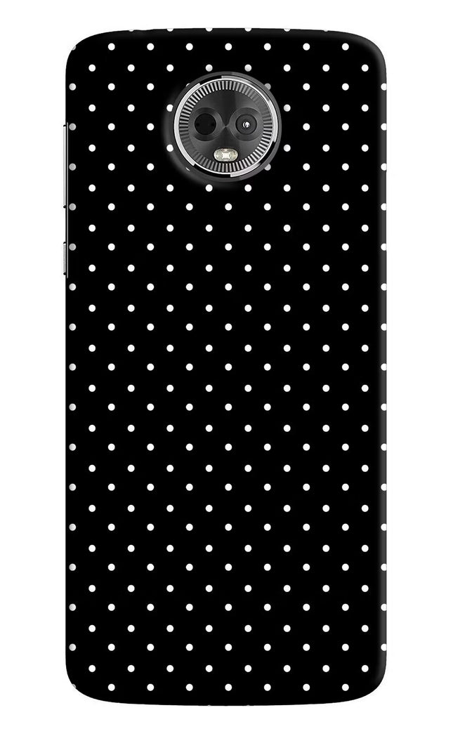 White Dots Moto E5 Plus Hard Case Back Cover by Casekaro