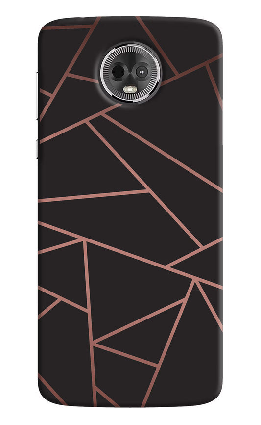 Geometric Pattern Moto E5 Plus Hard Case Back Cover by Casekaro
