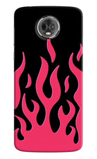 Fire Flames Moto E5 Plus Hard Case Back Cover by Casekaro