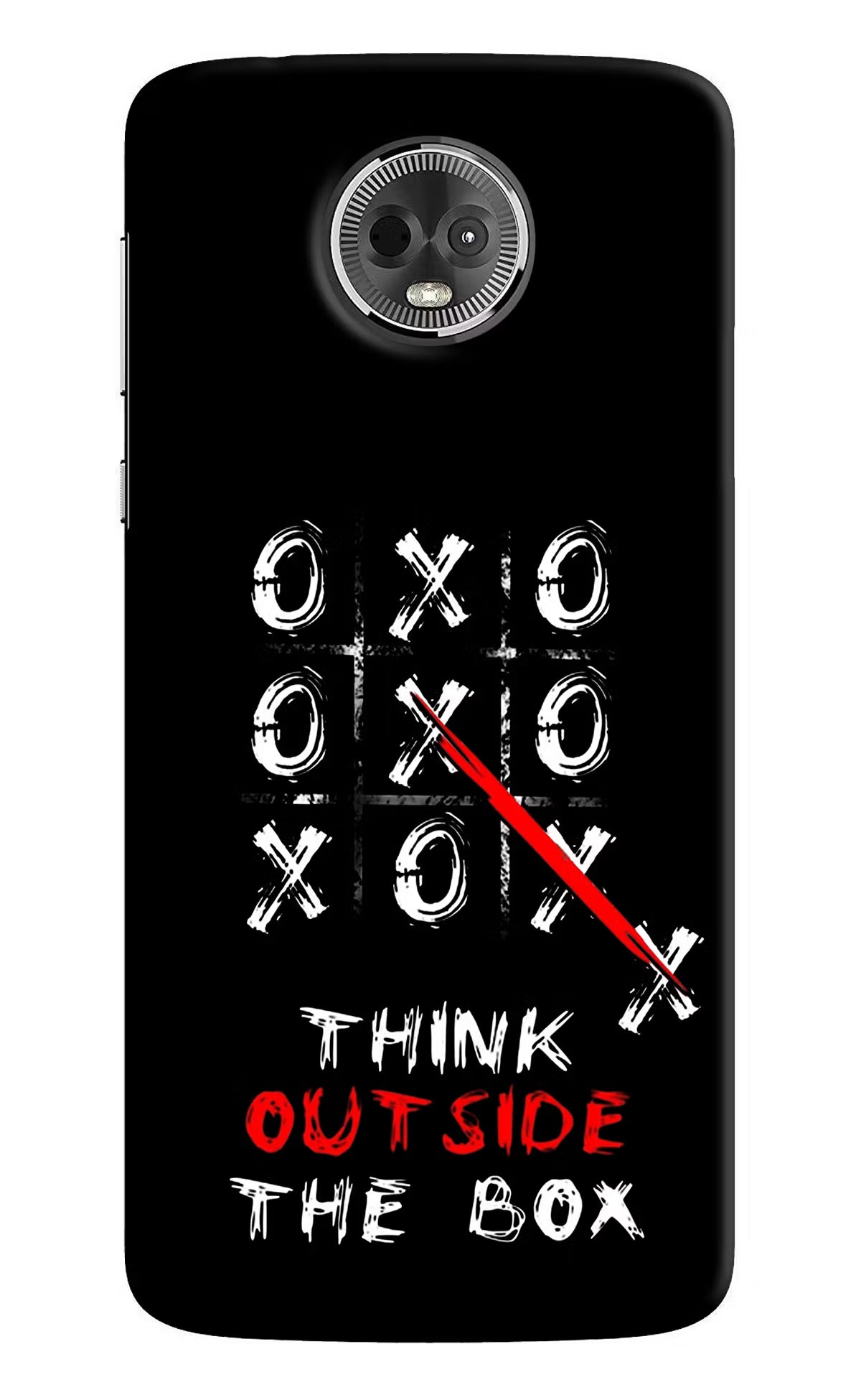 Think out of the BOX Moto E5 Plus Hard Case Back Cover by Casekaro