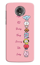 BTS names Moto E5 Plus Hard Case Back Cover by Casekaro