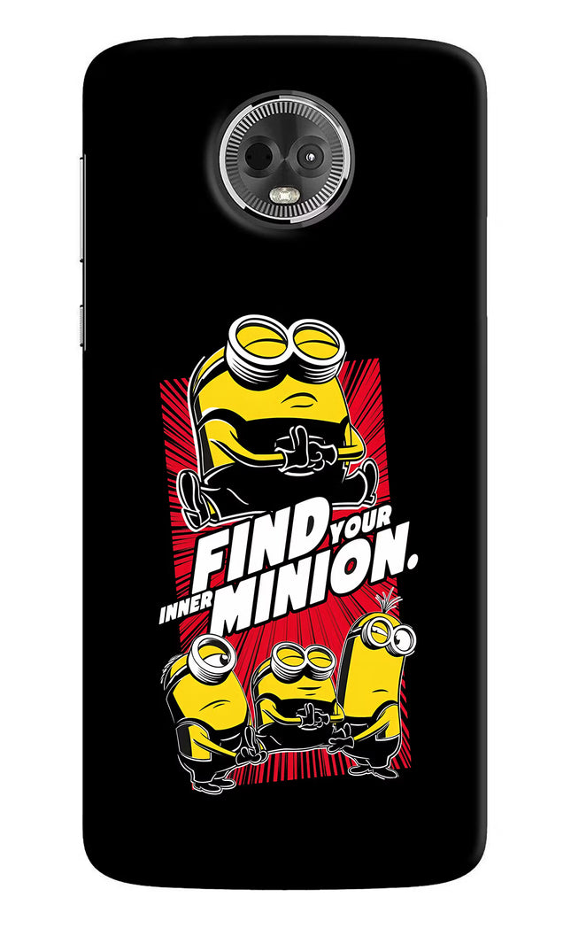 Find your inner Minion Moto E5 Plus Hard Case Back Cover by Casekaro