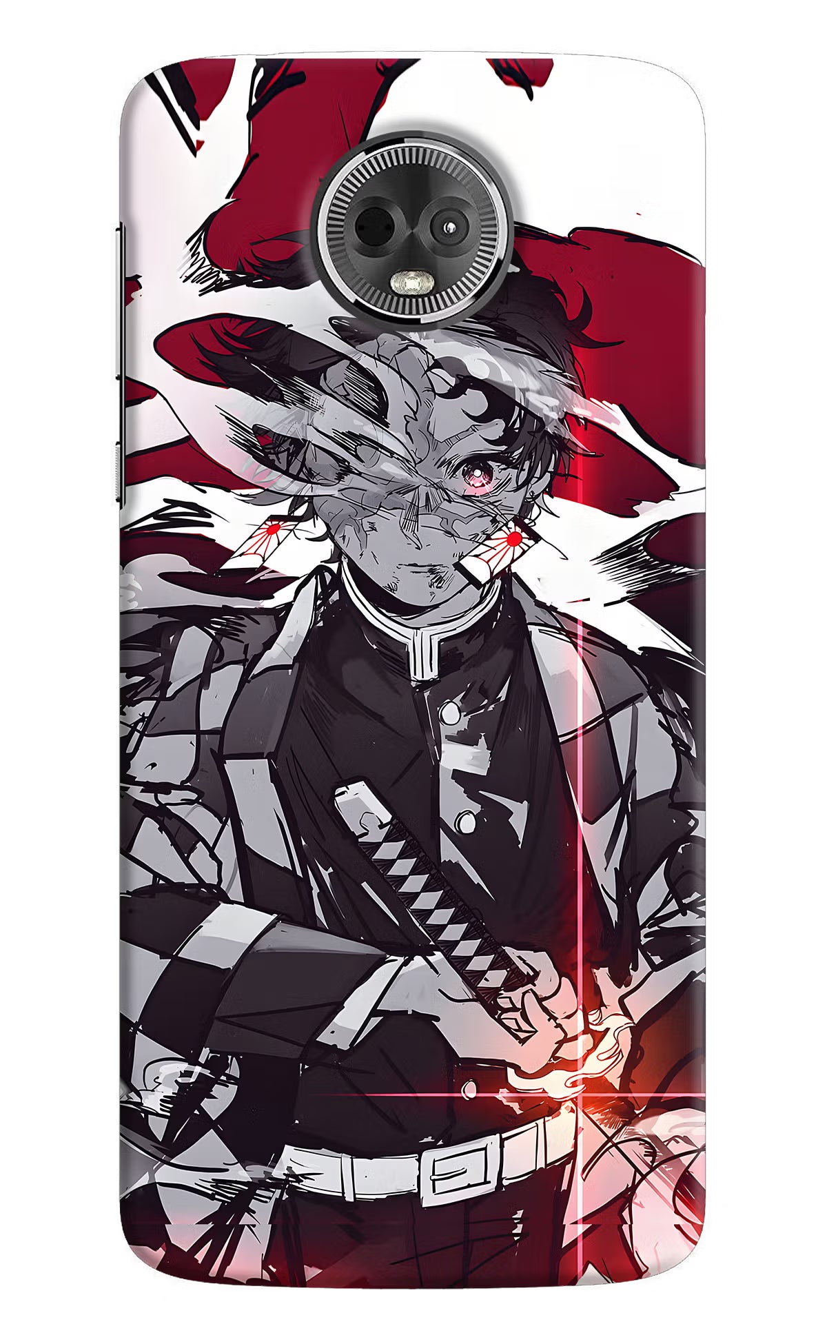 Demon Slayer Moto E5 Plus Hard Case Back Cover by Casekaro