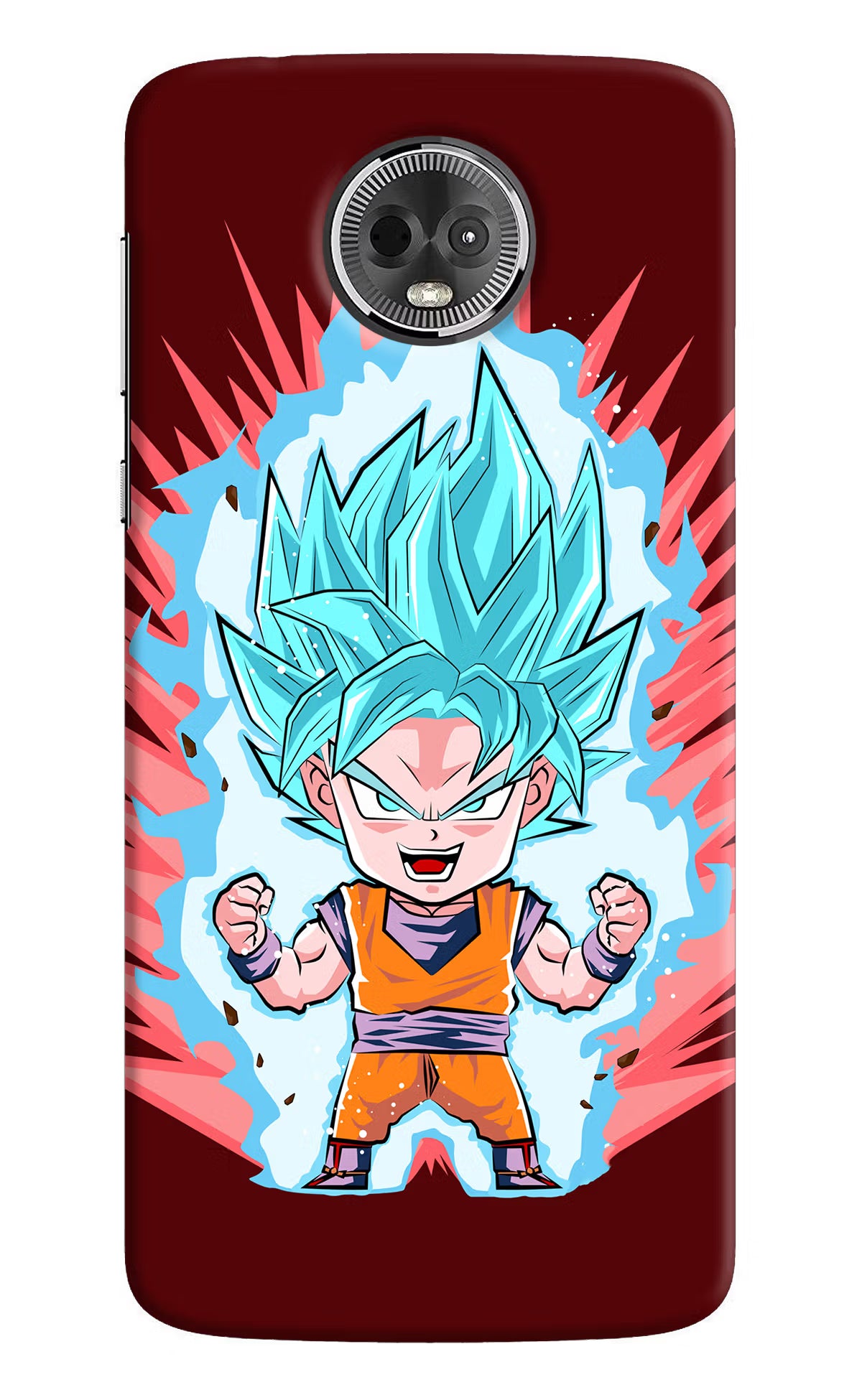 Goku Little Moto E5 Plus Hard Case Back Cover by Casekaro