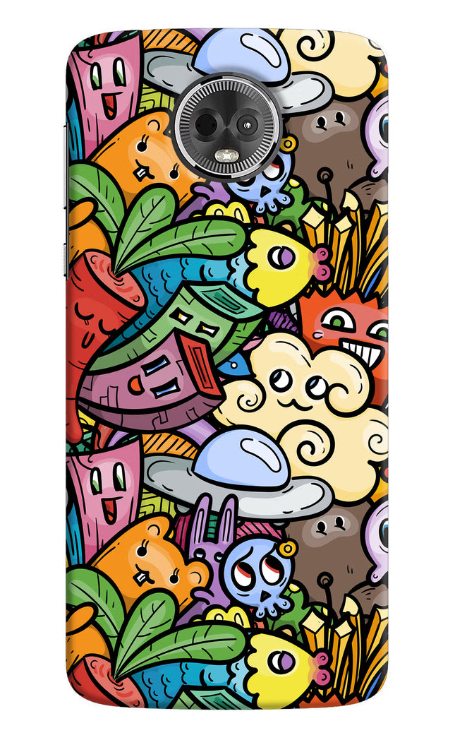 Veggie Doodle Moto E5 Plus Hard Case Back Cover by Casekaro