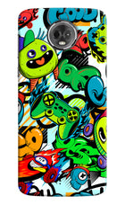 Game Doodle Moto E5 Plus Hard Case Back Cover by Casekaro