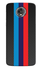 BMW Stripes Pattern Moto E5 Plus Hard Case Back Cover by Casekaro
