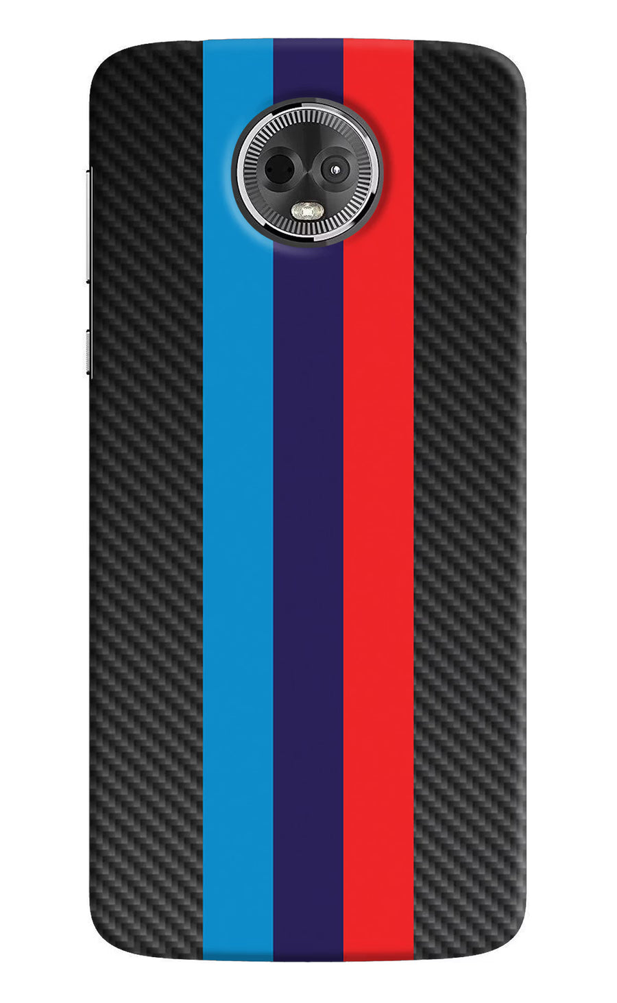 BMW Stripes Pattern Moto E5 Plus Back Cover, Hard case