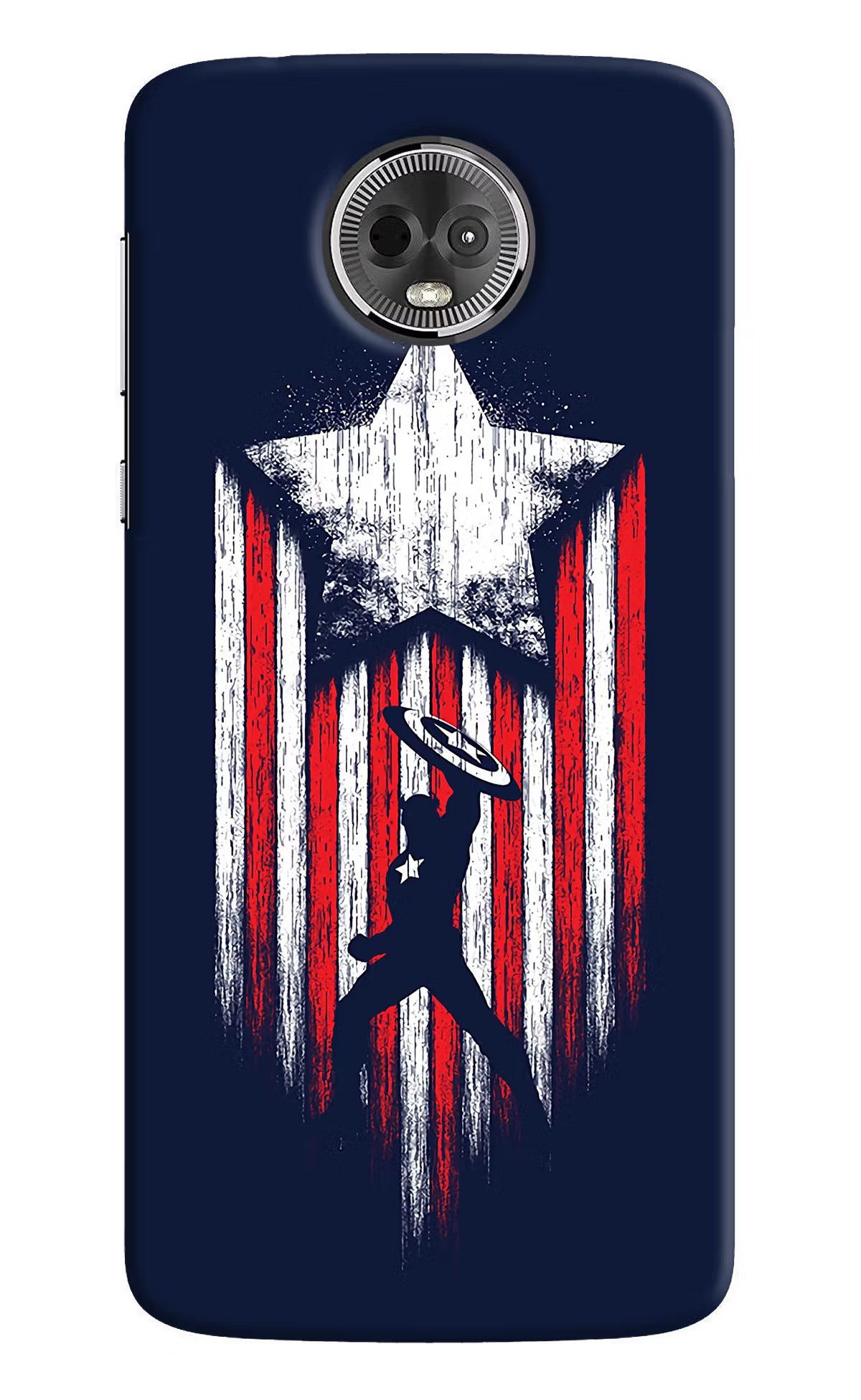 Captain America Marvel Art Moto E5 Plus Hard Case Back Cover by Casekaro
