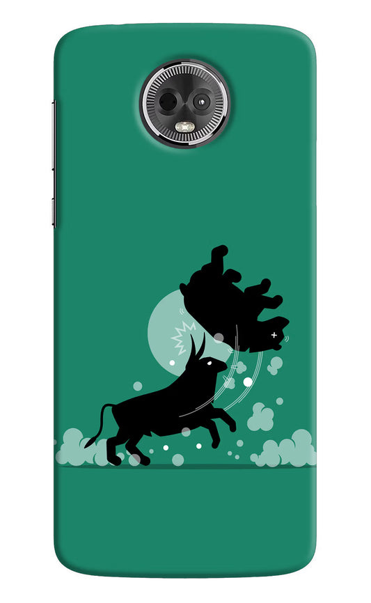 Bull Conqueror Moto E5 Plus Hard Case Back Cover by Casekaro