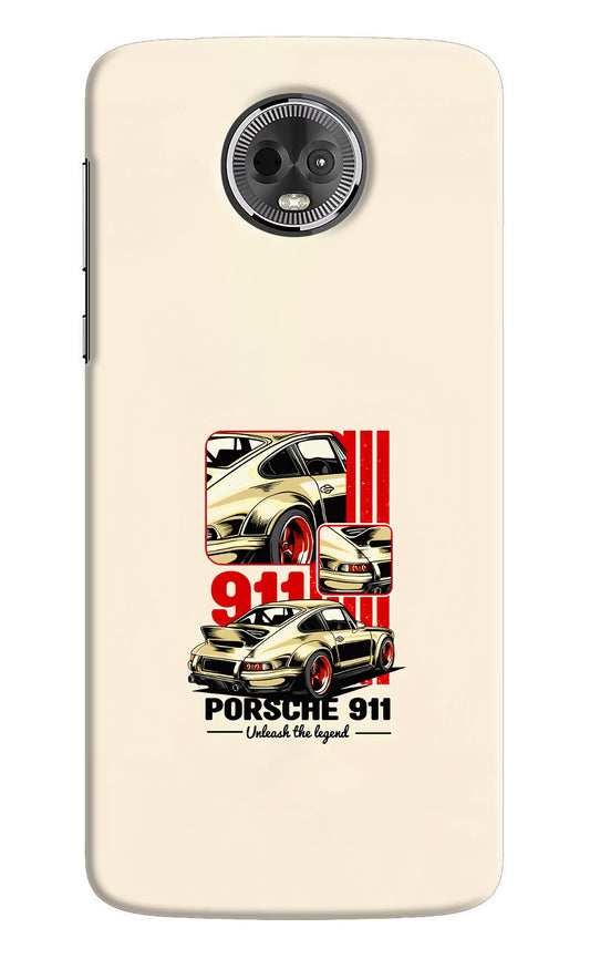 Classic Porsche 911 Moto E5 Plus Hard Case Back Cover by Casekaro