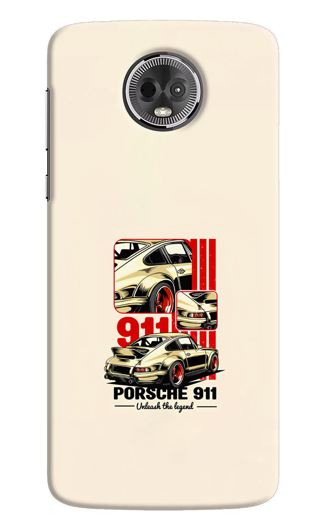 Classic Porsche 911 Moto E5 Plus Hard Case Back Cover by Casekaro