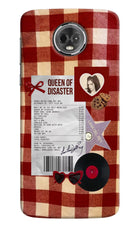Queen of Disaster Moto E5 Plus Hard Case Back Cover by Casekaro