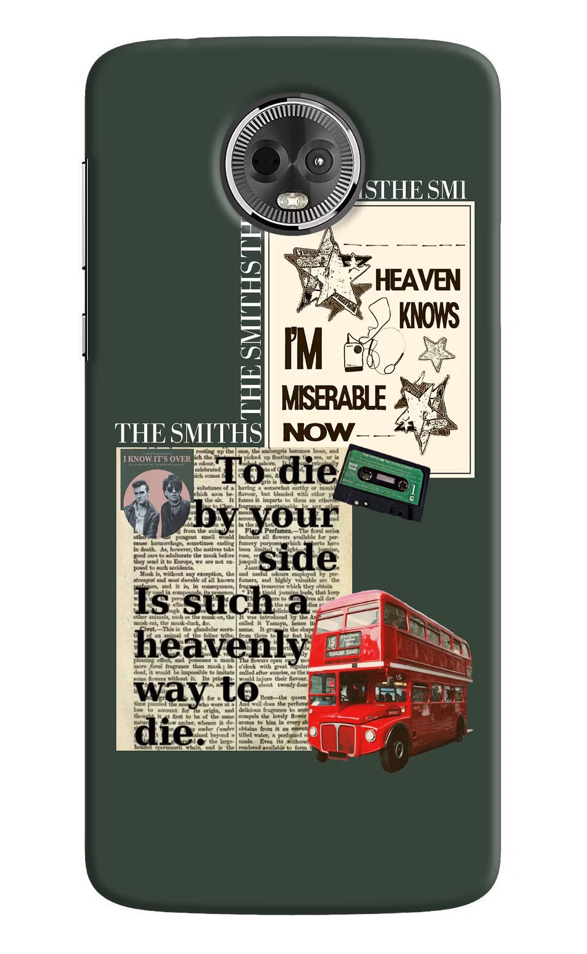 The Smiths Moto E5 Plus Hard Case Back Cover by Casekaro