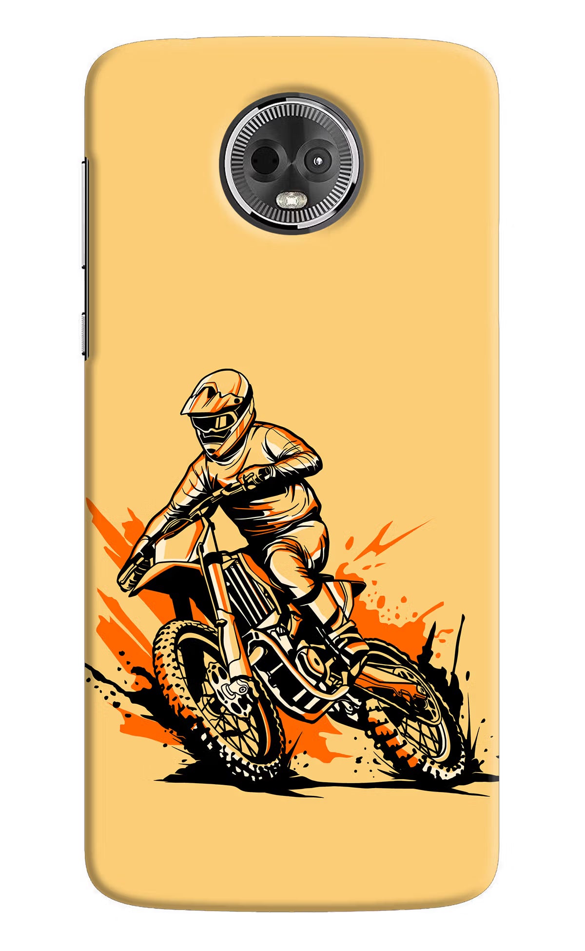 Off-Road Fury Moto E5 Plus Hard Case Back Cover by Casekaro