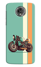 Striped Moto Drift Moto E5 Plus Hard Case Back Cover by Casekaro