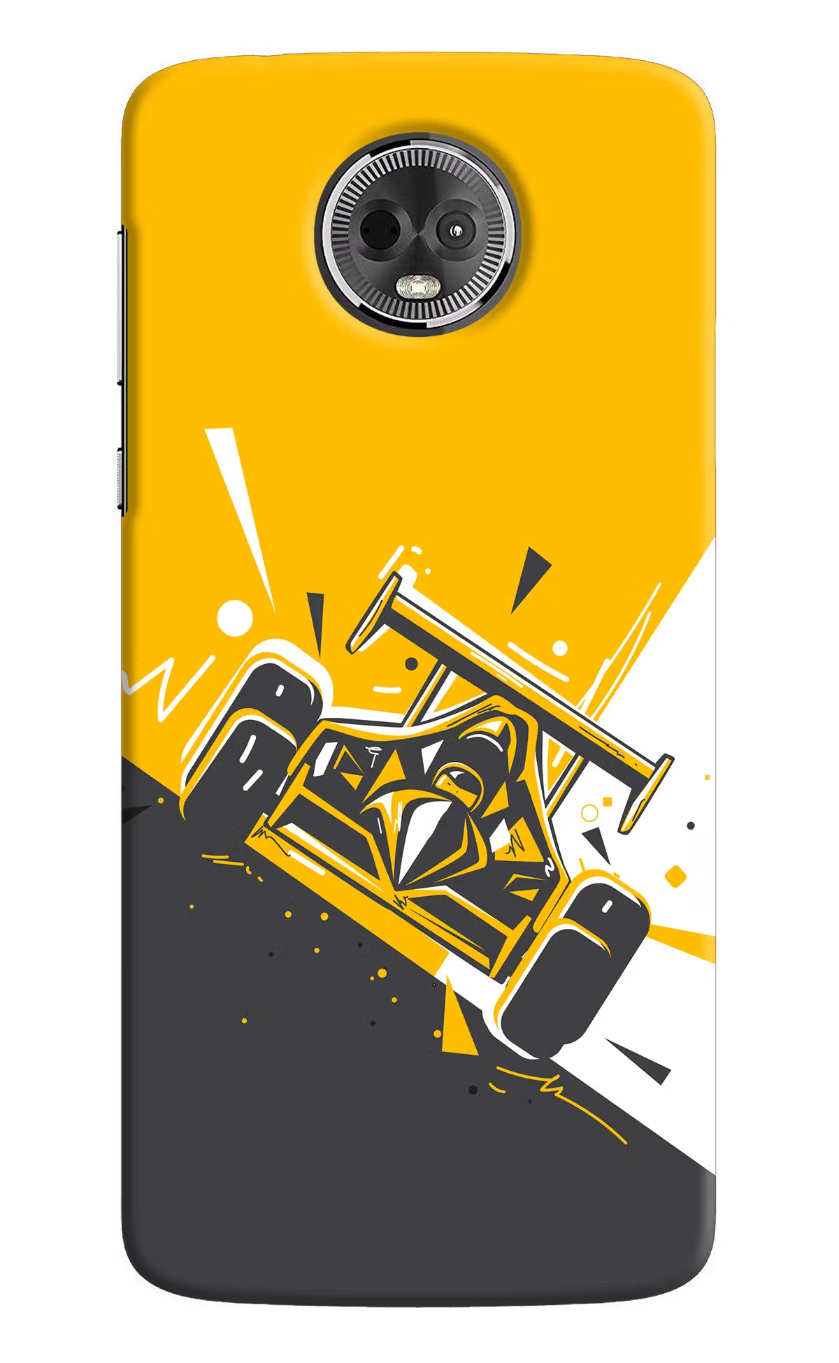 Track King Moto E5 Plus Hard Case Back Cover by Casekaro