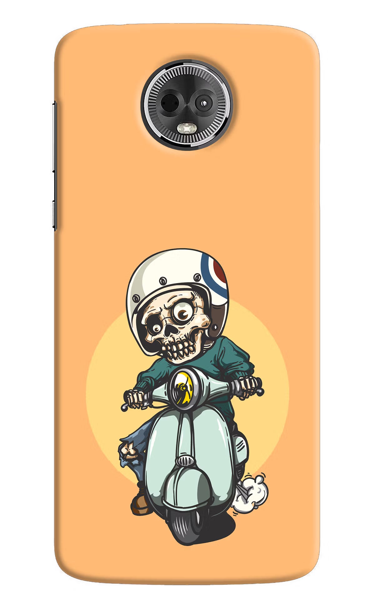 Undead Biker Moto E5 Plus Hard Case Back Cover by Casekaro