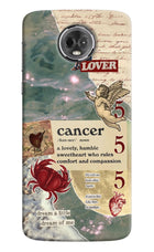 Cancer Zodiac Moto E5 Plus Hard Case Back Cover by Casekaro