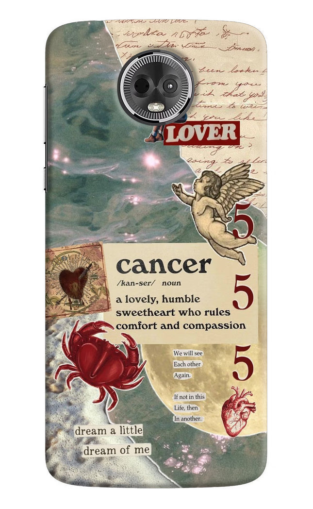 Cancer Zodiac Moto E5 Plus Hard Case Back Cover by Casekaro