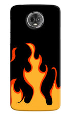 Fired Up – Black Moto E5 Plus Hard Case Back Cover by Casekaro