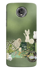 Aesthetic anime Moto E5 Plus Hard Case Back Cover by Casekaro