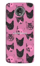 Pink Cats Moto E5 Plus Hard Case Back Cover by Casekaro