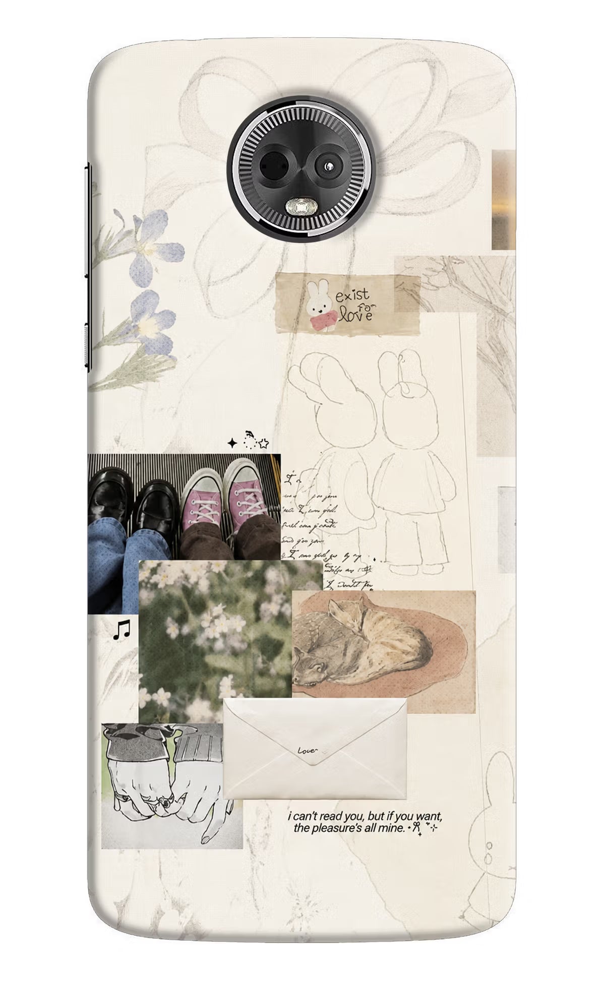 Soft Aesthetic Moto E5 Plus Back Cover