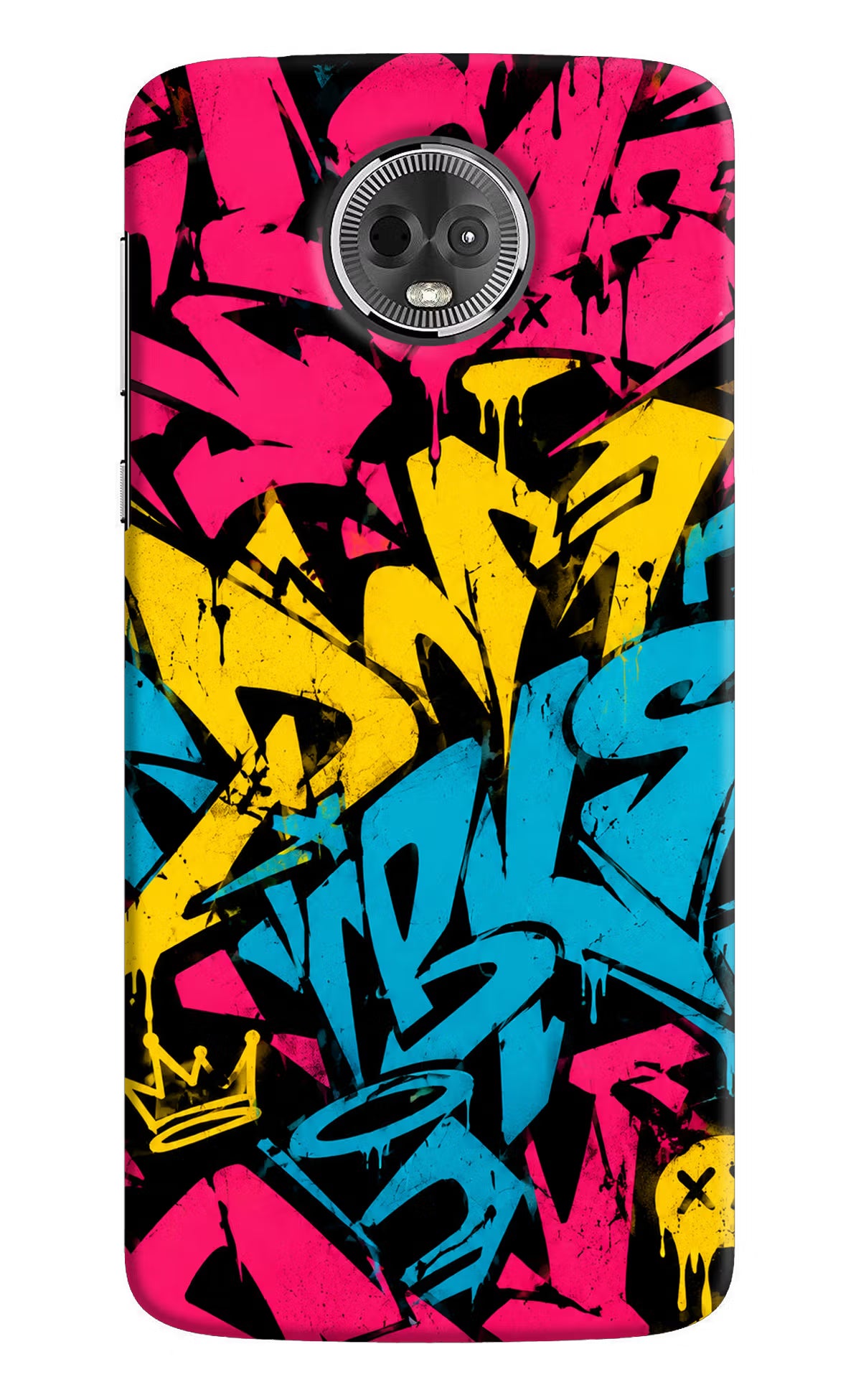 Graffiti Vibe Moto E5 Plus Back Cover