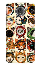 Cool Cat Moto E5 Plus Hard Case Back Cover by Casekaro