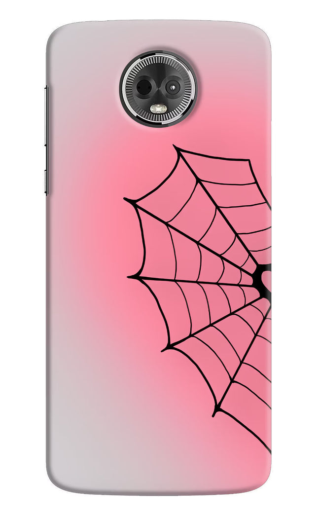 Pink Web Moto E5 Plus Hard Case Back Cover by Casekaro