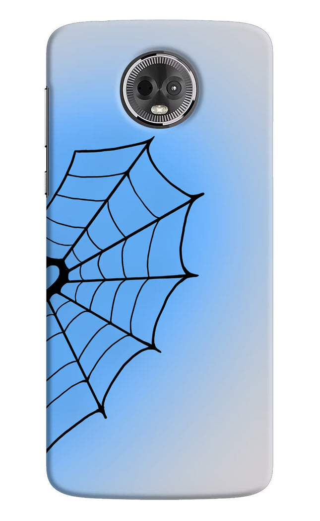 Blue Web Moto E5 Plus Hard Case Back Cover by Casekaro