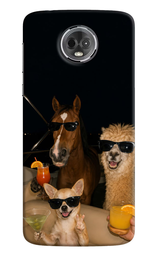 Party Squad Moto E5 Plus Hard Case Back Cover by Casekaro