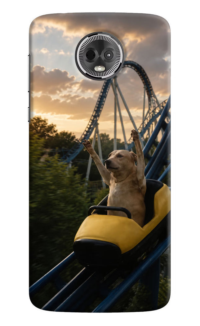 Rollercoaster Dog Moto E5 Plus Hard Case Back Cover by Casekaro