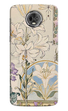 White Lily Moto E5 Plus Hard Case Back Cover by Casekaro
