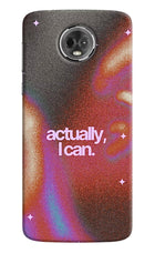 Pink Aura Moto E5 Plus Hard Case Back Cover by Casekaro