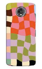 Wavy Grid Moto E5 Plus Hard Case Back Cover by Casekaro